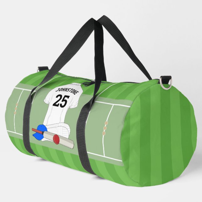 Cricket club fan/player duffle bag (Left Corner)