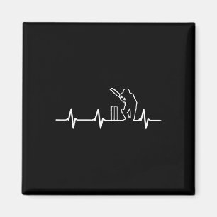 Cricket Coolest Tee Cricket In My Heartbeat Magnet