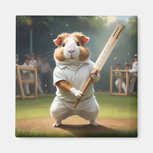 Cricket Craze: The Guinea Pigs Big Match Magnet (Front)