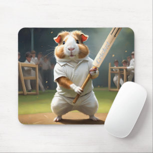 Cricket Craze: The Guinea Pigs Big Match Mouse Mat