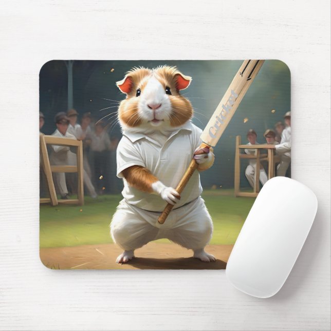 Cricket Craze: The Guinea Pigs Big Match Mouse Mat (With Mouse)