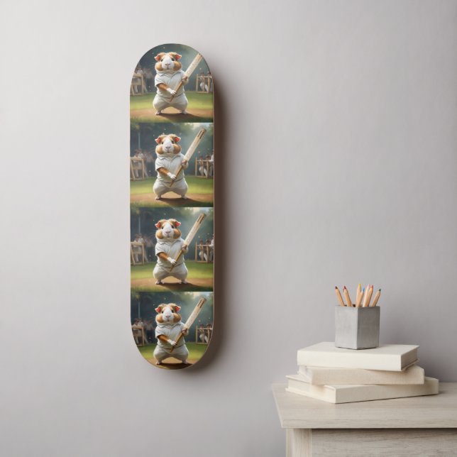 Cricket Craze: The Guinea Pigs Big Match Skateboard (Wall Art)