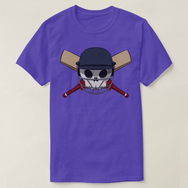Cricket crew Jolly pirate flag no caption T-Shirt (Design Front)