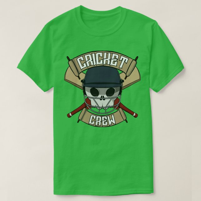 Cricket crew Jolly pirate T-Shirt (Design Front)