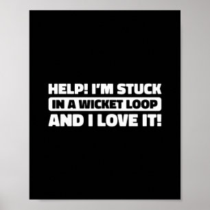 Cricket Cricketing - Umpire Bowler Tsman Cricketer Poster