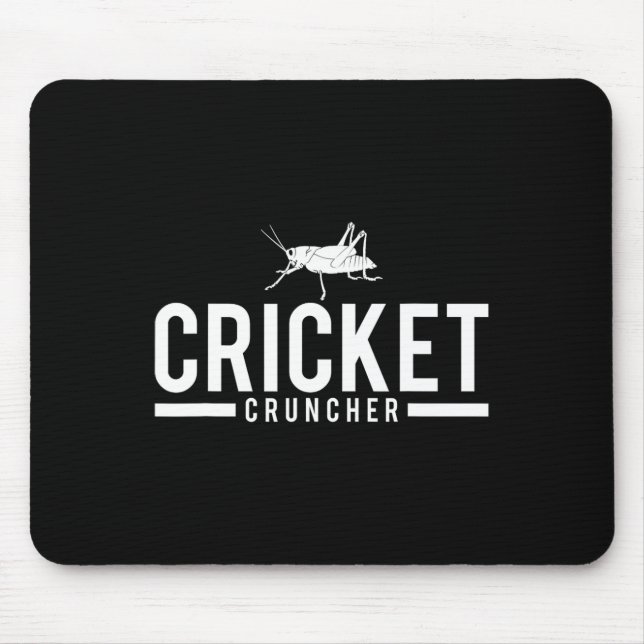 Cricket Cruncher Funny Insect Graphic  Mouse Mat (Front)