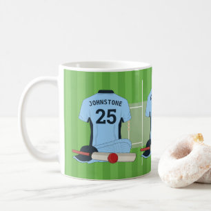 Cricket (dark blue and light ) fan/player coffee mug