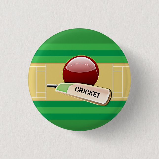 Cricket  Design 3 Cm Round Badge (Front)
