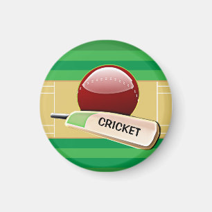 Cricket  Design Magnet