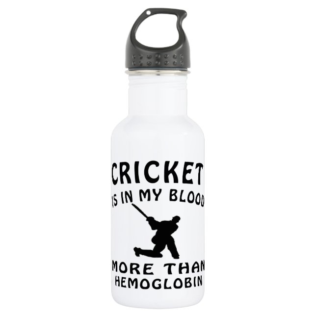 Cricket designs 532 ml water bottle (Front)