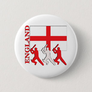 Cricket England 6 Cm Round Badge