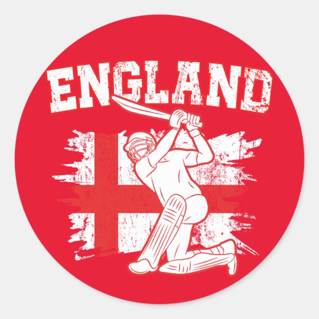 Cricket England, Barmy Army members Classic Round Sticker (Front)