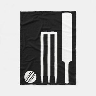 Cricket Equipment Fleece Blanket