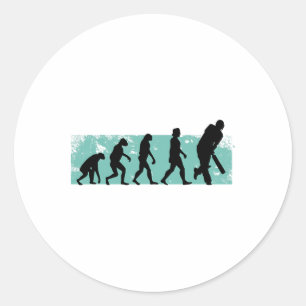 Cricket Evolution Cricket  Classic Round Sticker