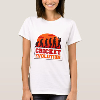 Cricket Evolutionn Funny Sport Fan Cricketer Novel T-Shirt