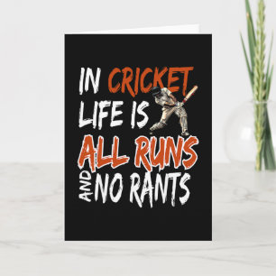 Cricket Fan Apparel Pionate Cricket Player Cricket Card