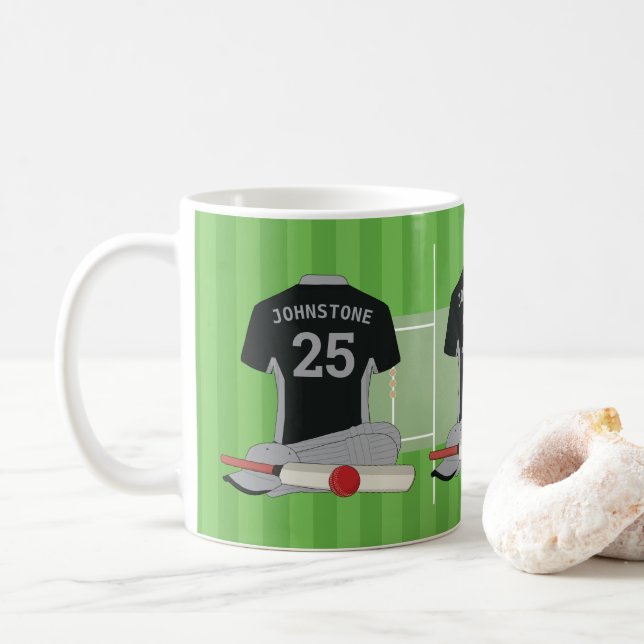 Cricket Fan/ Player (BLSL) Coffee Mug (With Donut)