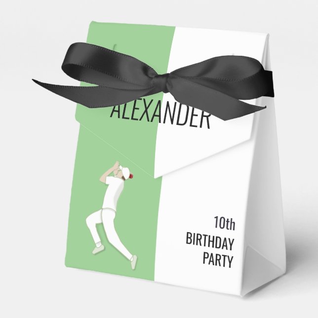 Cricket Favour Box (Front Side)