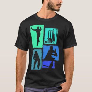Cricket for Cricketer Batsman Bowler Boys Crick T-Shirt