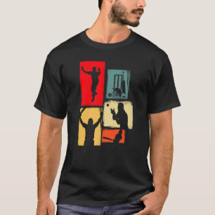 Cricket for Cricketer Batsman Bowler Retro Cricke T-Shirt