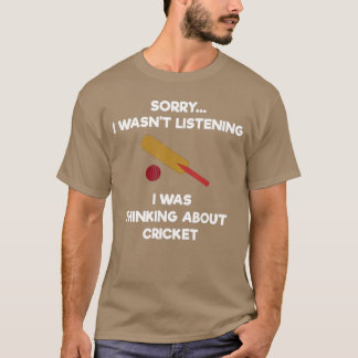 Cricket Game Funny Listening Bat gift T-Shirt