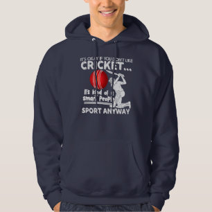 Cricket Game Funny Smart Player Hoodie