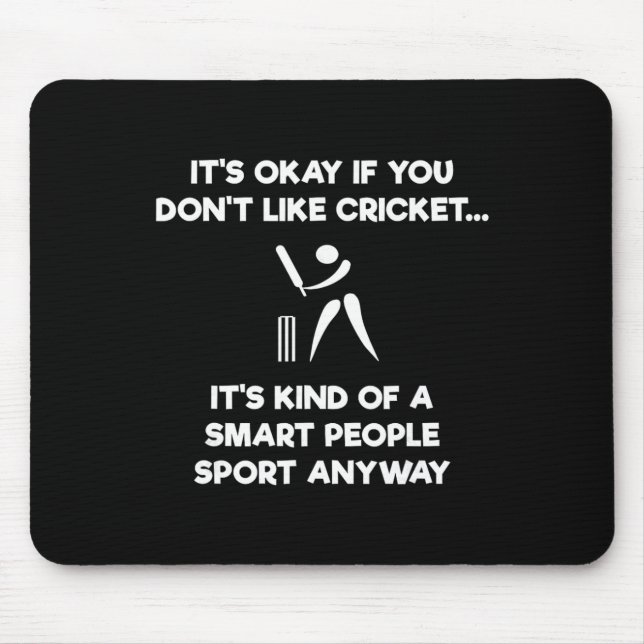Cricket Game - Funny Smart - Player  Mouse Mat (Front)