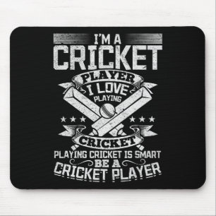 Cricket Game - Playing Cricket Is Smart Be A Crick Mouse Mat