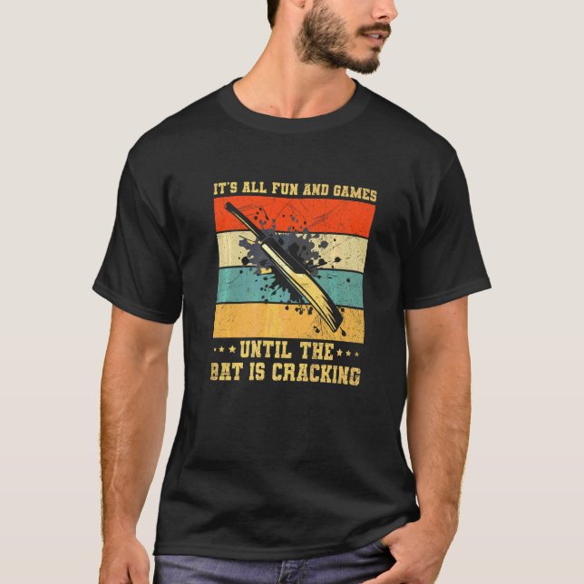 Cricket Game Quote For A Cricketer T-Shirt (Front)