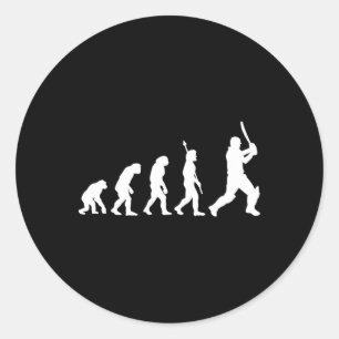 Cricket Gifts Cricketer Cricketers India Pakistan  Classic Round Sticker