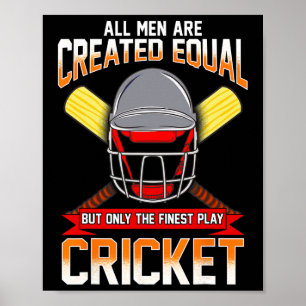 Cricket Gifts For Men Funny Saying Game Lover Birt Poster