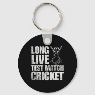 Cricket Gifts Test Cricket Cricketer India England Key Ring