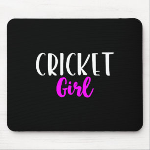 Cricket Girl Player Women Funny Cute Mouse Mat