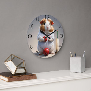 Cricket Guinea Pig, Large Clock
