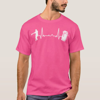 Cricket Heartbeat Ekg Cricketer Batsman Cricket T-Shirt