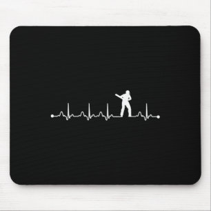 Cricket Heartbeat Ekg Pulse For Cricket Player  Mouse Mat