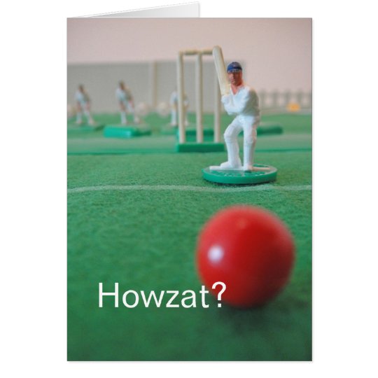 Cricket 'Howzat?' Card