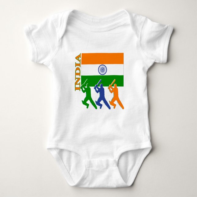 Cricket India Baby Bodysuit (Front)