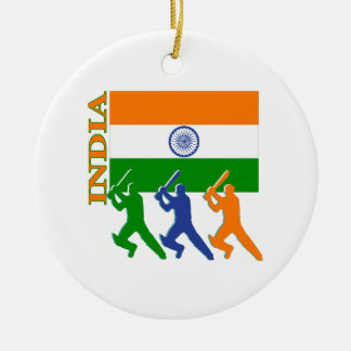 Cricket India Ceramic Tree Decoration