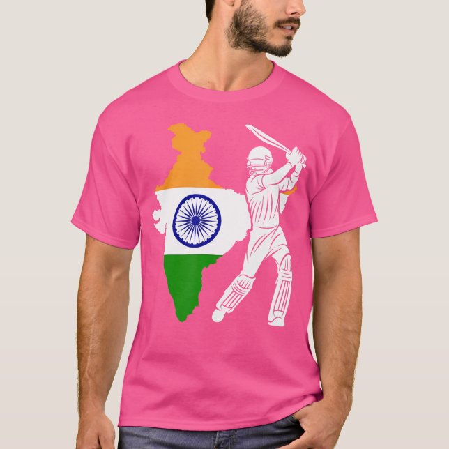 Cricket India Cricket Player Cricket Team T-Shirt (Front)