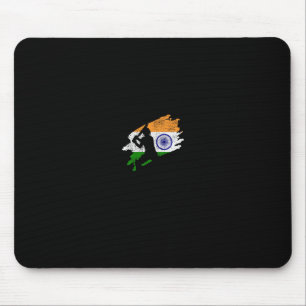 Cricket India Flag Jersey Vintage Gift Mouse Mat
