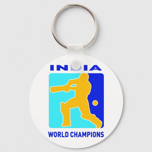 cricket india world champions key ring (Front)