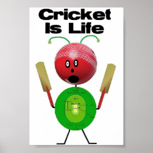 Cricket is Life Poster