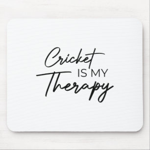 Cricket Is My Therapy Mouse Mat