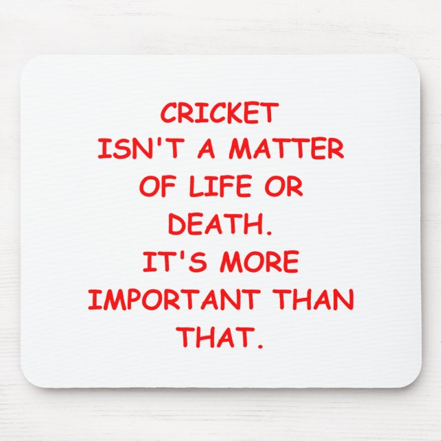 cricket joke mouse mat (Front)