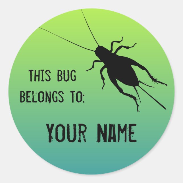 Cricket Label (Front)