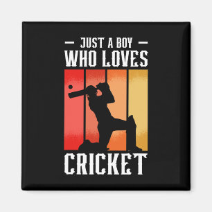 Cricket Ll Cricket Player Just A Boy Who Loves Cri Magnet