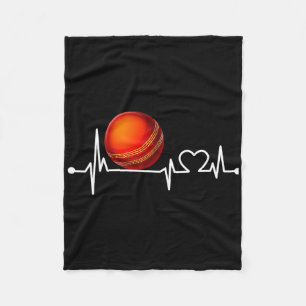 Cricket Ll Heartbeat Funny For Sports Cool Love Gi Fleece Blanket