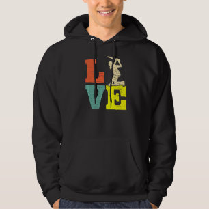 Cricket Love Batsman Cricket Players Hoodie