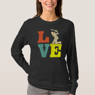 Cricket Love Batsman Cricket Players T-Shirt